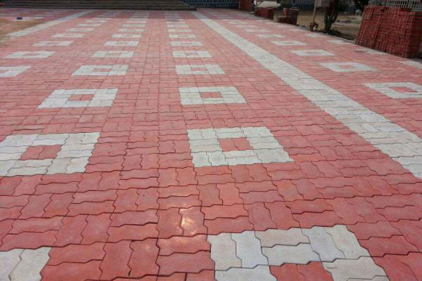 zigzag paver block design